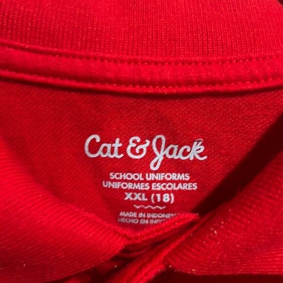 Polo Shirt Boys Red Sz XXL Cat & Jack - Picture 3 of 5